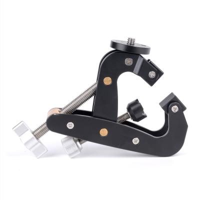 China C-Clamp Multi-Function Super Camera Mount Support Bracket Bracket Desk Mount For Camera Monitor Gopro Action U Clip Mount MC-50 for sale