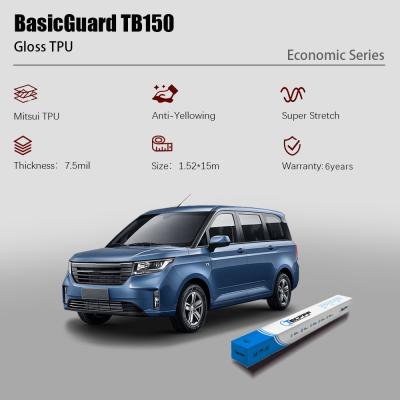 China BasicGuard TB150 Película de Proteção de Tinta Luminosa Gloss 7.5mil PPF Ppf Proteção de Carro à venda