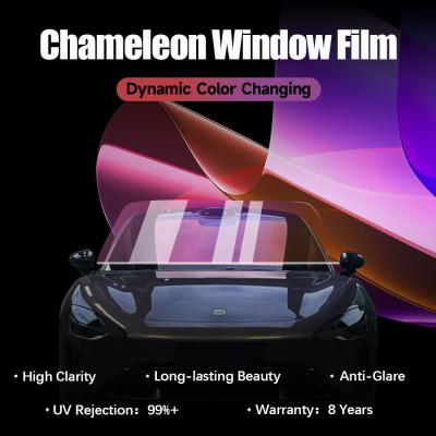 China 2mil Chameleon Window Paint Protection Film Dynamic Color Changing for sale