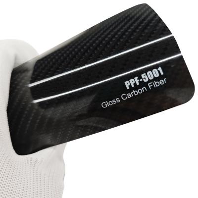 China PPF-5001 Gloss Carbon Fiber Paint Protection Film PPF 8mil Paint Protection Wrap for sale