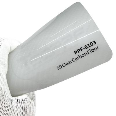 China PPF-6103 Clear Carbon Fiber Paint Protection Film PPF 8mil Color PPF for sale