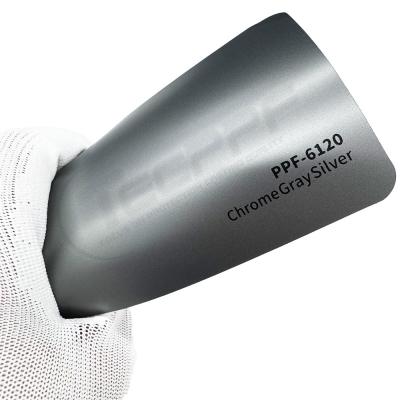 China PPF-6120 Chrome Gray Silver Color Paint Protection Film 8 Mil scratch-resistant for sale