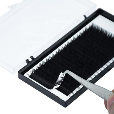 China Natural High Quality Long Song Lashes 20 Rows Korean Extension PBT Matte Black Russian Volume Eyelash for sale