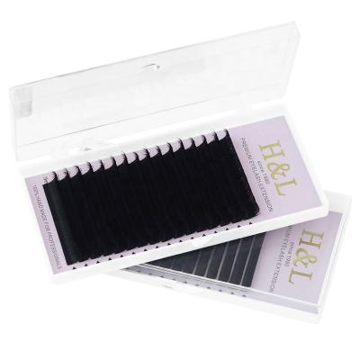 China Natural Wholesale Synthetic Long Double Volume Super Soft Automatic Easy Fan Lashes Eyelash Extensions for sale