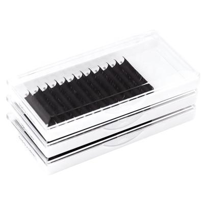 China Natural High Quality Hot Selling Long Flat Lashes Eyelash Extension Tips Super Soft Split Ellipse Root for sale