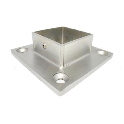 China Condibe Modern Square 40mm Stainless Steel Tube Wall Mounted Railing Clamp for sale