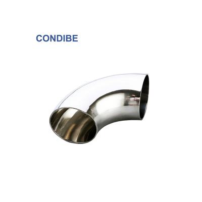 China Condibe 90 Degree Mirror Polish Stainless Steel Pipe Elbow Equal for sale