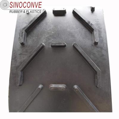 China Profile inclined fishbone toothed conveyor belt for sale