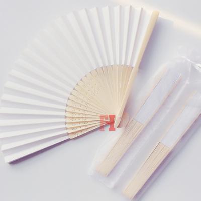 China Durable Personalized Durable Printed Hand Wedding Paper Fan for sale