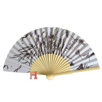 China Europe high quality Chinese bamboo craft decorative gift fan models personalized paper fans for wedding for sale