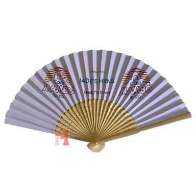 China Portable Large Europe Paper Manual Hand Fan Luxury Design for sale