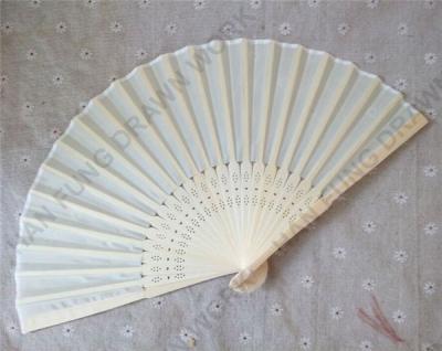 China Wedding Party Favors Personalized Custom Folding Wedding Keepsake Bamboo Silk Hand Fan for sale