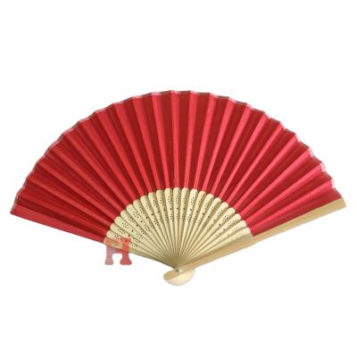 China Long Lasting Party Products Wedding Silk Souvenir Fans for sale