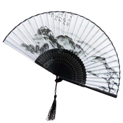 China Chinese cheap elegant personalized silk event hand dance fan for sale