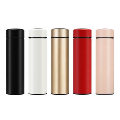 China WITH LID 304 Stainless Steel Water Bottle Vacuum Sealed Water Bottles Smart Thermo Water Cup Bottle Temperature Display for sale