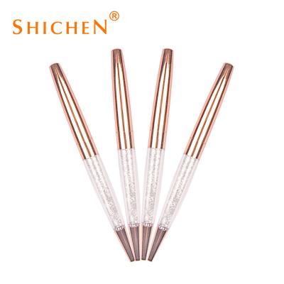 China Crystal Filled Pens Rose Gold Metal Crystal Metal Ballpoint Pen for Kid Gift Office Supplies for sale