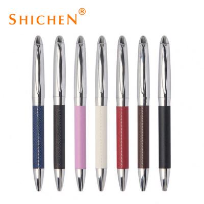 China Promotional Pen New Design Metal Silver Refill Pen For Leather And Shoe Identifying By Laser Custom Logo for sale