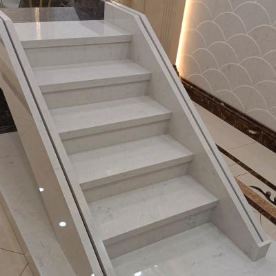 China Factory Polished High Quality Stair Tile Engineered Marble Slab for sale