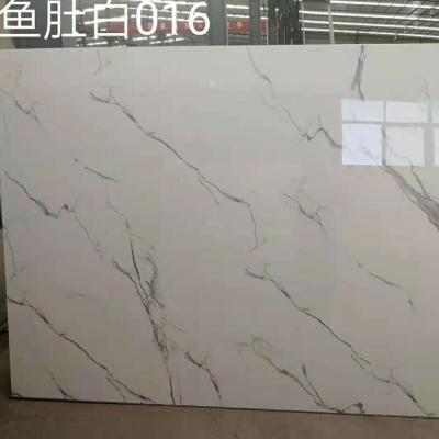 China Good quality calacatta 5D/UV polished artificial stone slab engineered China artificial marble for sale