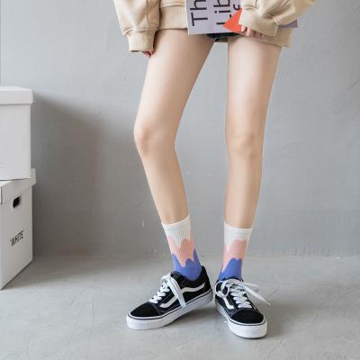 China Viable newcomer Korean style girls bangs cotton knit socks for sale