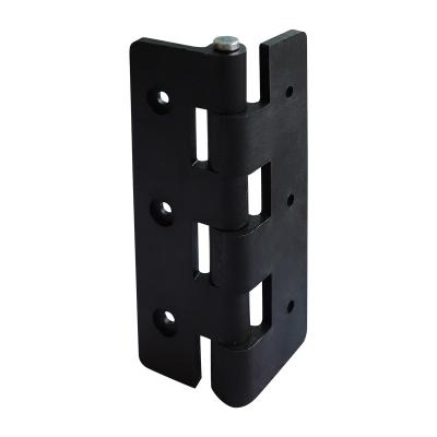 China Wholesaler Long Life PA Metal Furniture Hinges Corner Black Modern Door Hinges For Toilet Portable Door for sale