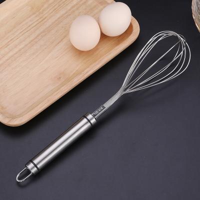 China Viable Classic Design Egg Beater Stainless Steel Manual Egg Beater with Balloon Shape Egg Beater Items for sale