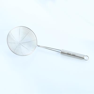 China Sustainable High Quality SUS304 Stainless Steel Noodle Food Strainer Reusable Cooking Strainer for sale