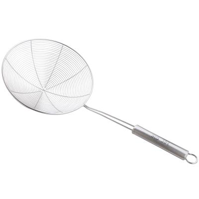 China Viable SUS304 Stainless Steel Noodle Colander Colander Oil Strainer Strainer Kitchen Fine Mesh Strainer for sale