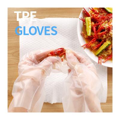 China Strip Stretch Poly Hybrid Gloves Pe Touch Screen Strip Pet Cleaning Black Kitchen BBQ Hand Garden Touchntuff Lab Household Waterproof Washing Custom Gloves for sale