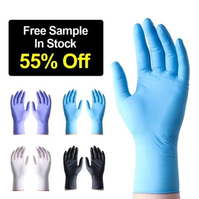 China 4mil 6mil 8mil Manufacturers Hand Medical Black Nitrile Medi Grip Pink Disposable Glove Powder Free for sale