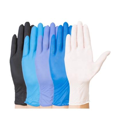 China Wholesale Disposable Black Disposable Tattoo Mix Food Grade Butadiene PVC Nitrile Textured Rubber Nursing Gloves for sale