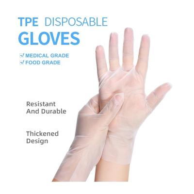 China Tape Stretch PPE Guanti DA Lavoro Inverno Gloves Poly Tape Raw Material Black Vinyl Gloves Disposable Hybrid Price Review for sale