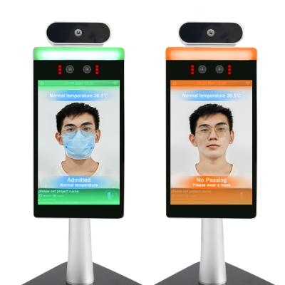 China Built-in Camera No-touch Face Recognition Camera, Best Price IPS LCD Display Face Recognition Camera Temperature Measurement Check Kiosk for sale