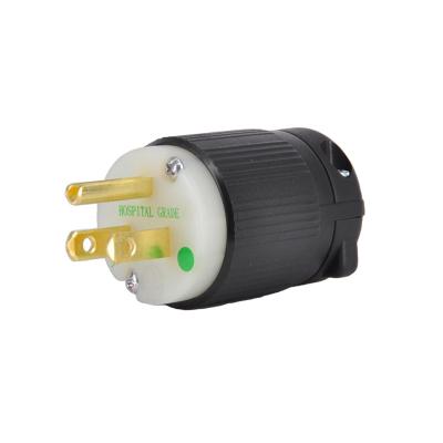 China Hospital Nylon NEMA 5-15p 15A 125v Plug Hospital Grade for sale