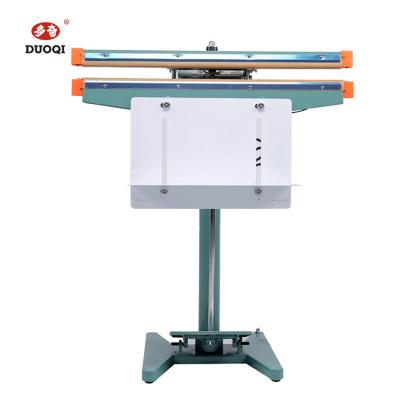 China DUOQI PFS-450*2 Food Aluminum Frame Immediately Heat Foot Sealer Pedal Operated Impulse Film Pe Bag Sealer F For Medical Suit for sale