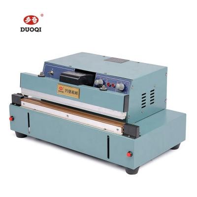 China DUOQI FKR-450 Food Chemical Industrial Aluminum Body Food Sealer Materials Semi-automatic Tabletop Sealing Machine for sale