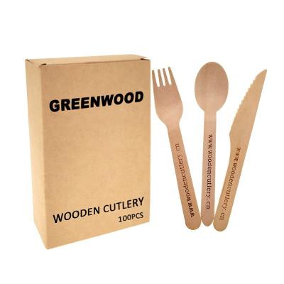 China Wholesale Home Hotel Restaurant Wooden Environmental Friendly Disposable Tableware for sale