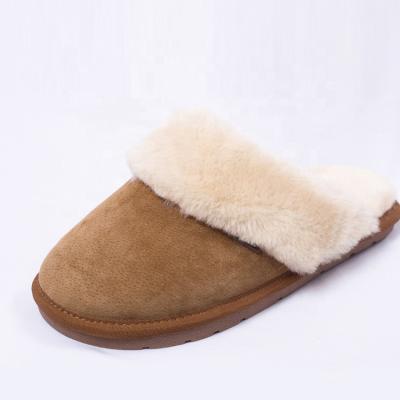 China Wholesale Lotustep Flat Winter Indoor Comfortable Men's Sheepskin Adult Slipper for sale