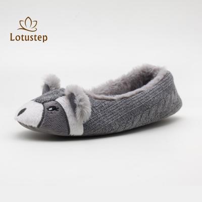 China Adult Animal Popular Cute Ladies Raccoon Ballerina Ballerina Indoor Slippers Raccoon Slippers for sale