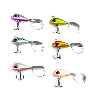 China Wholesale 6g 10g 17g 25g Saltwater Metal Vib Jig Underwater Fishing Lure Blinking Light Long Cast Freshwater Spinners With Blade Tail For Bass Trout Pike for sale