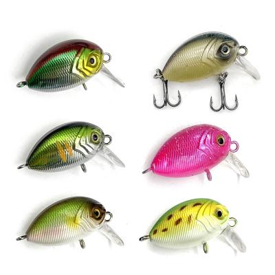 China Wholesale 4cm 3.5g Vivid Fish Action Crankbait Mini Artificial Hard Baits Wobbler Swimming Fishing Lures Plastic Crankbait Minnow Minnow Lure for sale