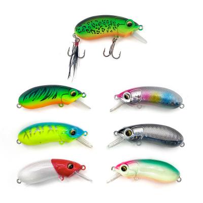 China Vivid Action Fish New 5g 3.8cm Hard Plastic Lures Fat Mino Biomimetic Rock Swimming Lures For Artificial Minnow Fishing Lures In All Waters for sale