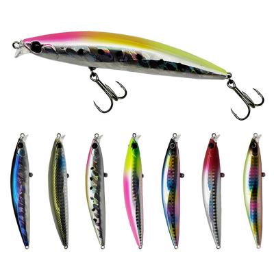 China Sea Triple Swimming Bass Top Water Tyrant Lure 100mm/11g Vivid Action Artificial Minnow Hook Fish Bait Floating Mino Bionic Saltwater Fish Bait for sale