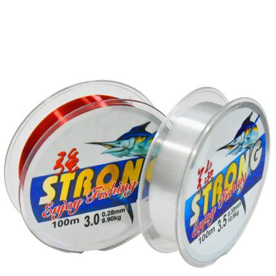 China High-knot strength high quality nylon lines/fiber 4lb-40.6lb sea fishing monofilament 2mm strong nylon fishing line for sale