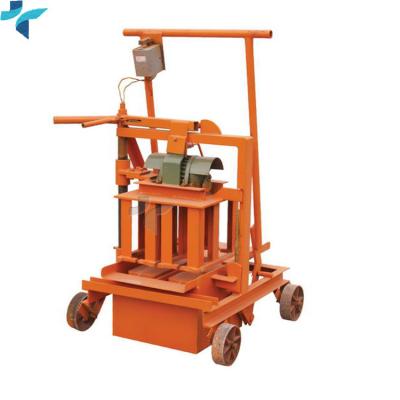 China Mobile Manual Concrete Cement Brick Maker Mini Block Making Machine for sale