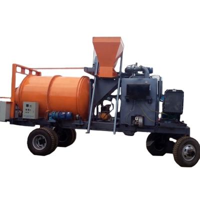 China Customized Traction Mix Mixer Asphalt Type Traction Mixing Station for sale