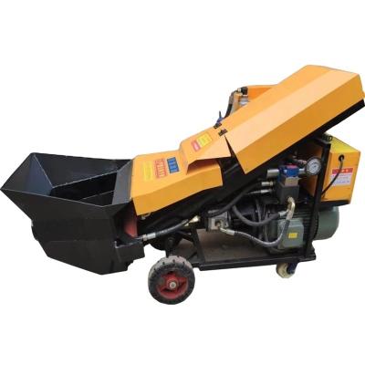 China Mini Trailer Mounted Concrete Pump Self Loading Concrete Pump for sale