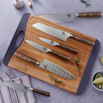 China 6pcs Sustainable Cooking Stainless Steel Chinese Knife Set Wholesale Professional Chef Kitchen Knives Set for sale