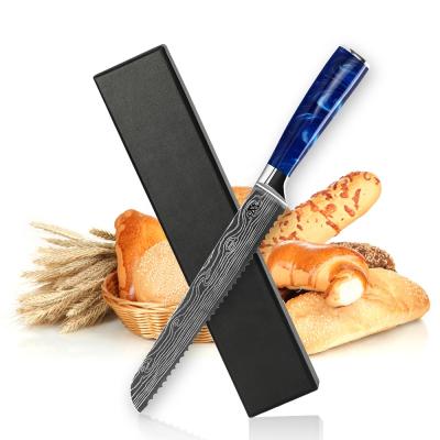 China Durable Professional 8 Inch Serrated Blade Cutting Bread Knife Wholesale Custom Stainless Steel Cake Knife for sale