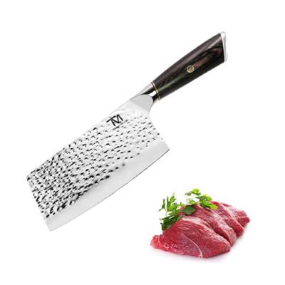 China 6.5 Inch Viable Professional German Handle Stainless Steel Chinese Cleaver Knife Chopper Kitchen Knife Wholesale Pakka for sale